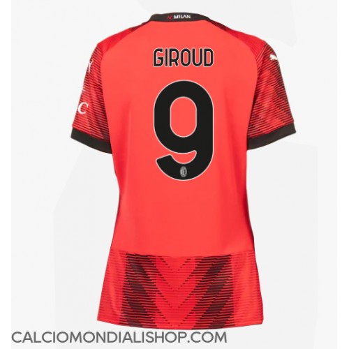Maglie da calcio AC Milan Olivier Giroud #9 Prima Maglia Femminile 2023-24 Manica Corta